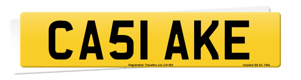 Registration number CA51 AKE